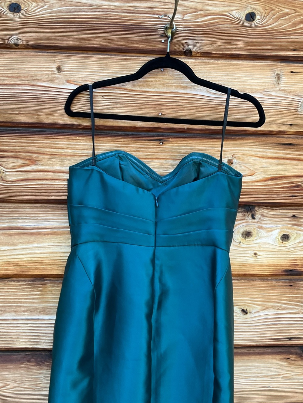 NWT Donna Karan Green Strapless Sweetheart Gown Size 4 - Picture 10 of 13
